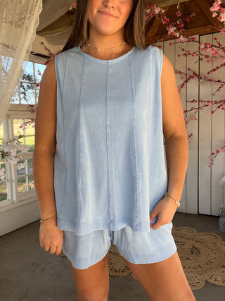 The Sand Dune Short Set - BLUE