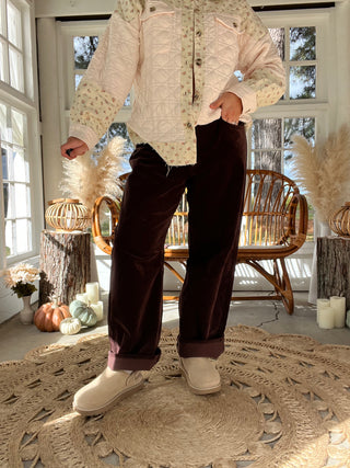 Up In The Air Courdory Barrel Jeans