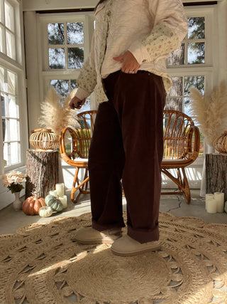 Up In The Air Courdory Barrel Jeans