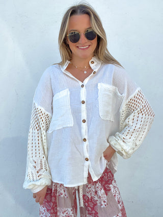 Lilly Shacket - WHITE