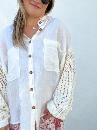 Lilly Shacket - WHITE