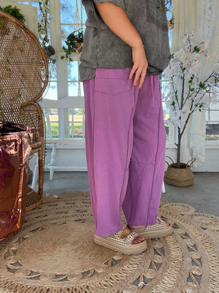 The Annie Barrel Pants - PURPLE