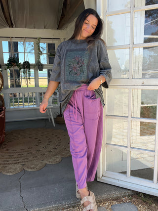 The Annie Barrel Pants - PURPLE 2 WEEK PREORDER
