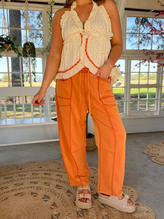 The Annie Barrel Pants - ORANGE