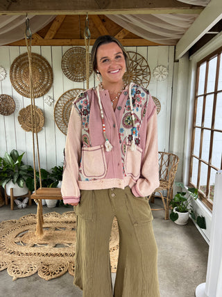 The June Jacket - PINK PAISLEY