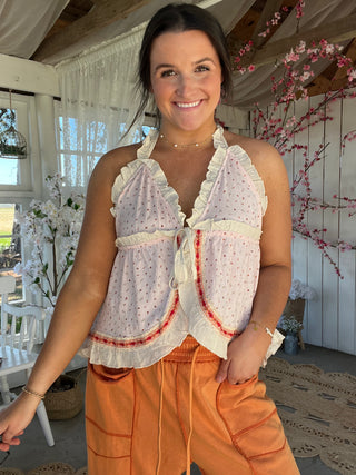 The Starfish Kiss Halter Tank - PINK