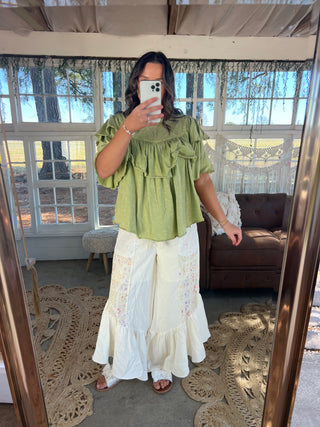 The Tulip Tide Ruffle Pants