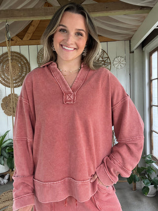 The Toffee Twist Quarter Zip
