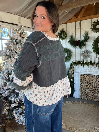 The Emerald Rose Lace Top