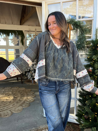 The Emerald Rose Lace Top