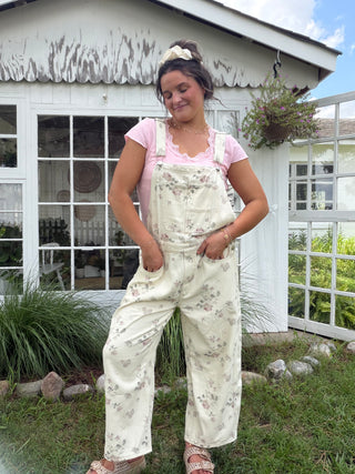 The Rambling Floral Overalls - VINTAGE FLORAL