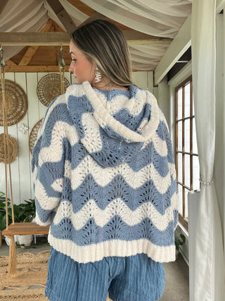 Bundle & Bliss Sweater Hoodie - BLUE