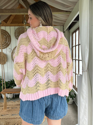 Bundle & Bliss Sweater Hoodie - PINK