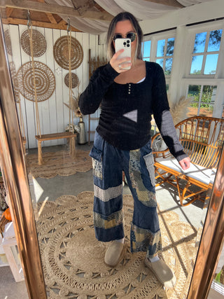 Briarwood Patch Pants -NAVY