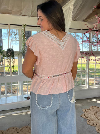 Breezy Boulevard Top - BLUSH