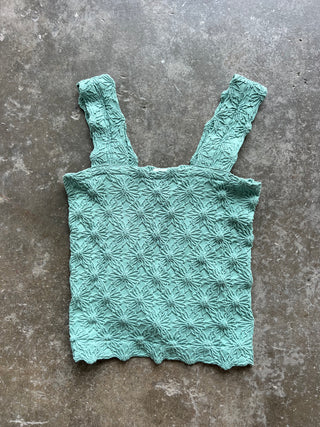 Floral Jacquard Seamless Tank Top