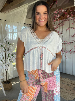 Breezy Boulevard Top - WHITE