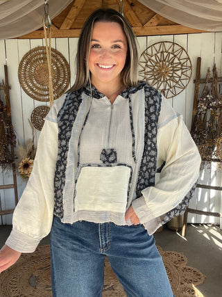 The Riverstone Quarter Zip - DUSTY BLUE