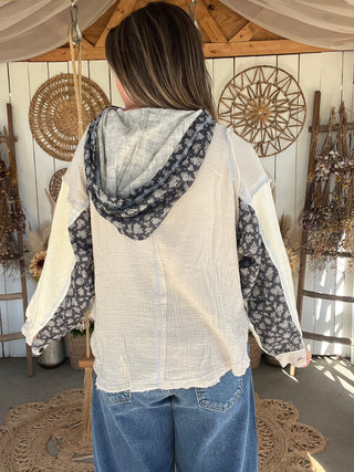 The Riverstone Quarter Zip - DUSTY BLUE