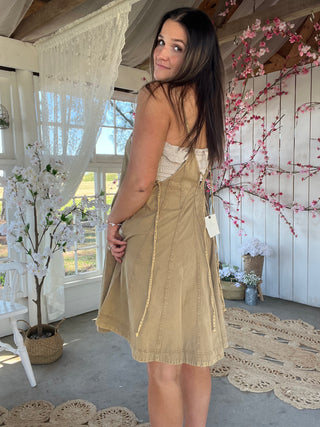 The Sunset Club Romper - OLIVE