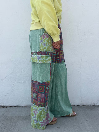 Retro Aqua Squares Pants