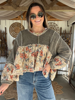 The Marigold Peplum Top