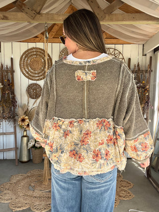 The Marigold Peplum Top