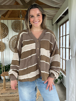 The Robin Waffle Knit - BROWN SUGAR