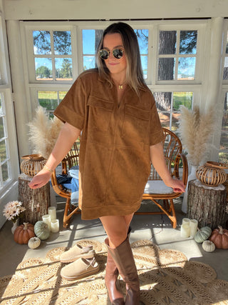The Give Thanks Suede Dress