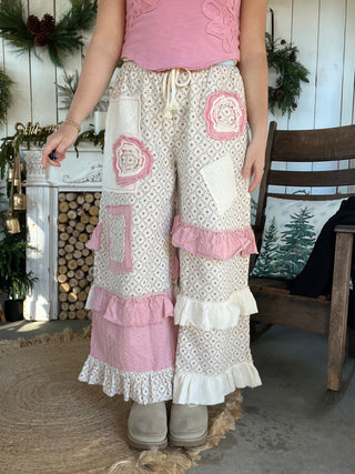 The Pink Frost Ruffle Pants