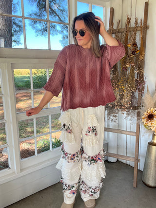Mystic Ruffle Pants - CREAM