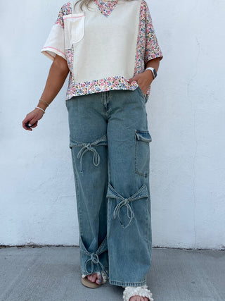 Wrapped With A Bow Denim Jeans