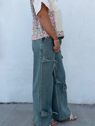 Wrapped With A Bow Denim Jeans