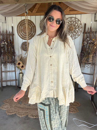 The Woodland Button Up Top (can't restock)