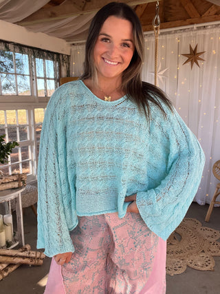 The Sunshine Sweater - AQUA