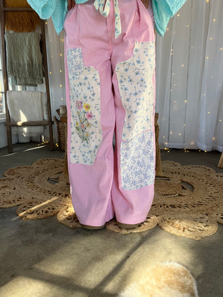 The Landry Floral Pants - PINK