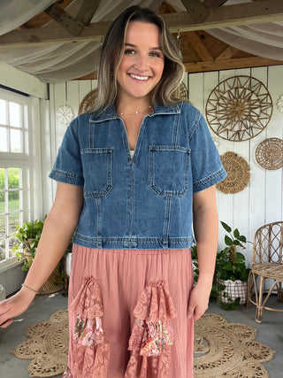 True Blues Denim Top