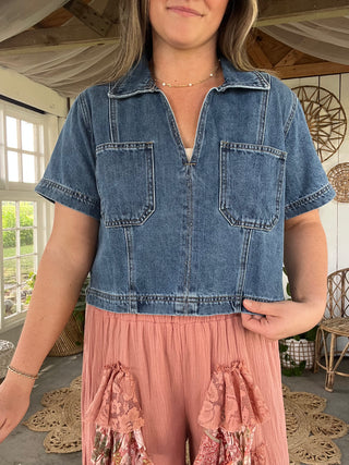 True Blues Denim Top