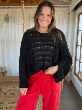 The Sunshine Sweater - BLACK