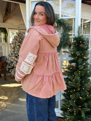 The Sweet Honey Embroidered Shacket