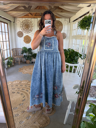 The Country Charm Overalls Dress