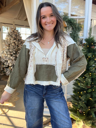 Evergreen Bloom Quarter Zip