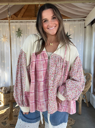 The Palmer Floral Zip Up