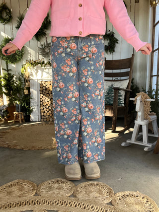 The Flower Pop Denim Jeans