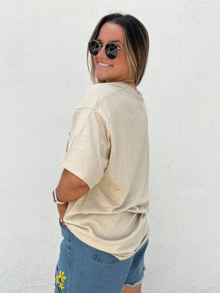Good Vibes Graphic Tee - CREAM