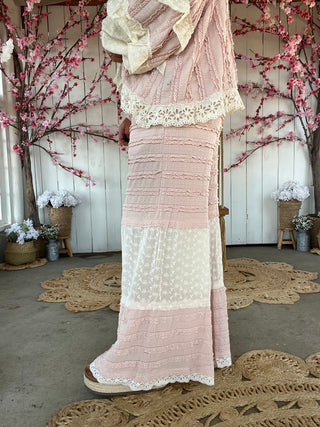 Eyelet Twirl Pants - BLUSH