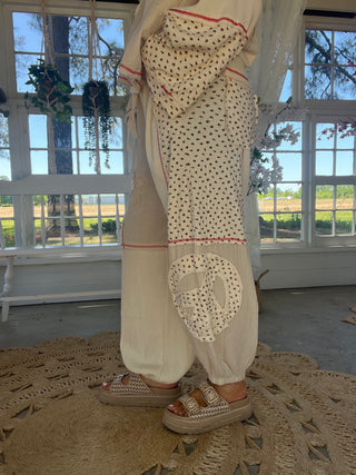 The Brailey Patch Pants - CREAM