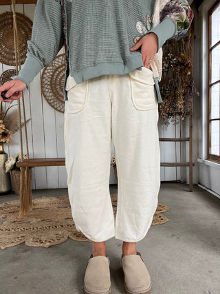 The Starlight Barrel Pants - IVORY PREORDER 10/24