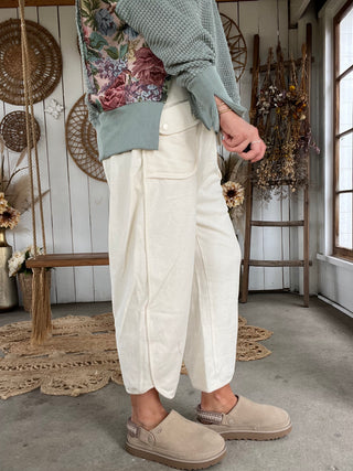 The Starlight Barrel Pants - IVORY PREORDER 10/24