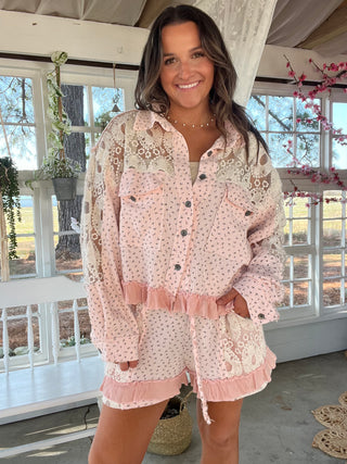 The Floral Dreams Jacket - PINK